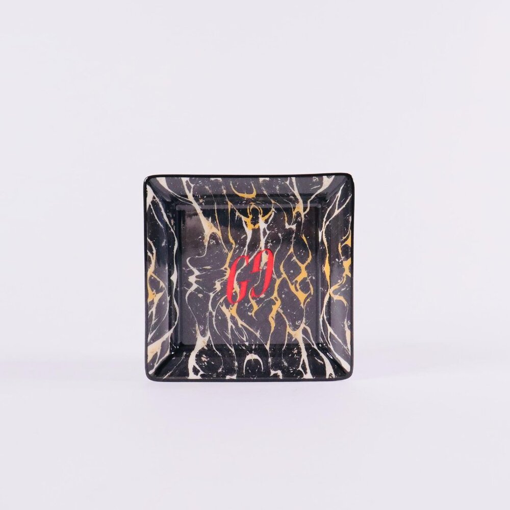 AUTHENTIC GUCCI MARBLE- EFFECT PORCELAIN TRINKET TRAY